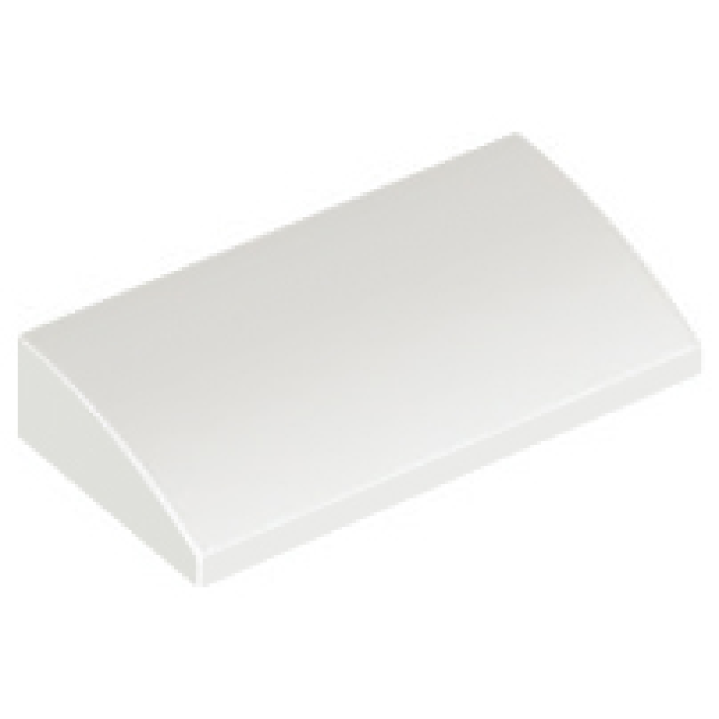 Dakpan Gebogen 2x4x2/3 White